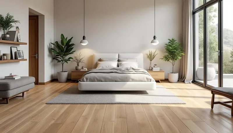 What flooring options are ideal for bedrooms?