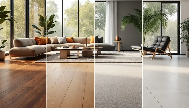 Which flooring works best in living rooms?