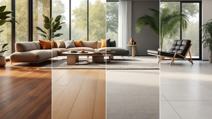 Which flooring works best in living rooms? 1 découvrez quel revêtement de sol est le plus adapté pour votre salon, alliant style, confort et durabilité pour créer un espace de vie accueillant.