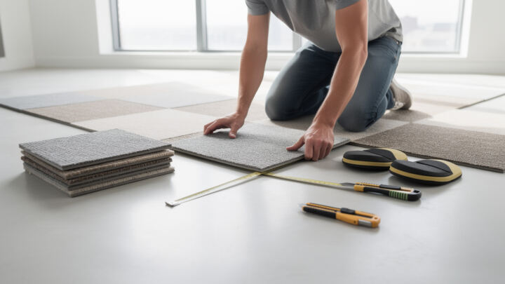 How to install carpet tiles for easy updates 1 learn how to install carpet tiles quickly and easily for simple updates to your flooring. step-by-step guide for a hassle-free diy project.