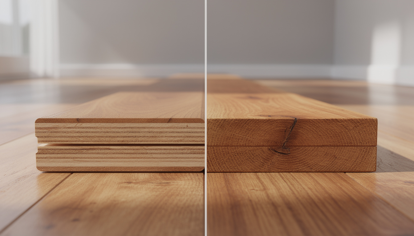 The difference between engineered and solid wood floors